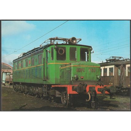 Locomotora Eléctrica 7108, Miranda de Ebro - Ferroviaries Tarjeta Postal