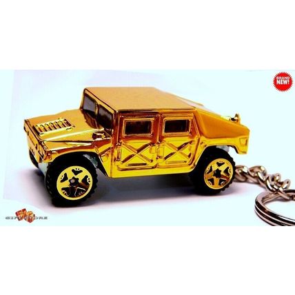 RARE LUXURY KEY CHAIN GOLD CIVILIAN HUMMER H1 CUSTOM Ltd EDITION GREAT GIFT