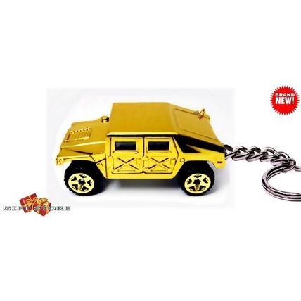 RARE LUXURY KEY CHAIN GOLD CIVILIAN HUMMER H1 CUSTOM Ltd EDITION GREAT GIFT