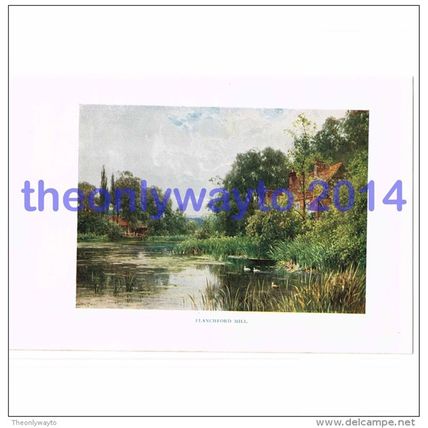 Flanchford Mill, Surrey, England, Book Illustration (Print), 1922