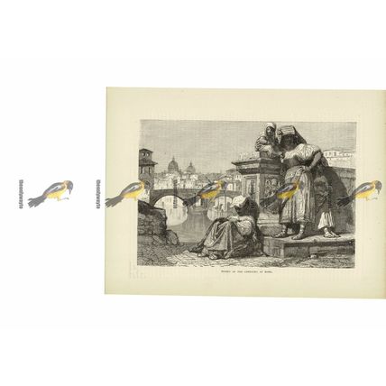 Women Of The Campagna At Rome, Book Illustration (Print), c1880