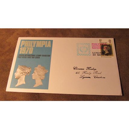 1970 GB Event Cover - Philympia Stamp Exhibition - United Nations Day