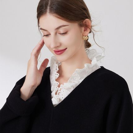 Women False Half Collar Fake Shirt Blouse Ladies Peter Pan Detachable Collars
