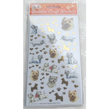 Dog breed craft stickers many breeds available 29 designs peel and stick