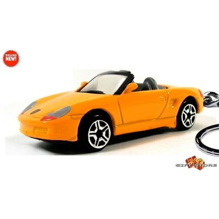 RARE KEYCHAIN YELLOW GRAY PORSCHE™ BOXSTER CUSTOM Ltd GREAT GIFT NOVELTY