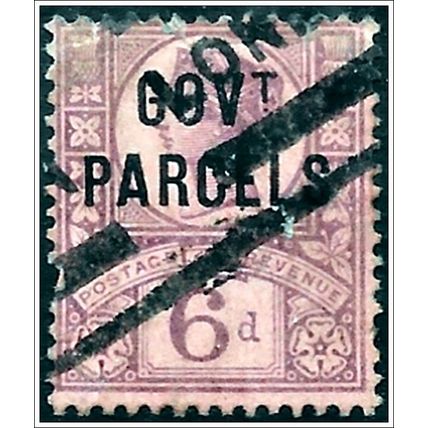 1887 Postage Stamps Overprinted "GOVT PA - 6d Used (as picture) C2
