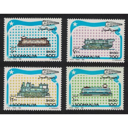 Somalia Locomotives 4v 1994 MNH MI#524-527