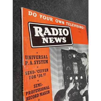 2 Radio News Magazines Special Receiver/Televising 1939 March/June John F Rider