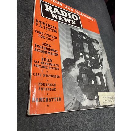 2 Radio News Magazines Special Receiver/Televising 1939 March/June John F Rider