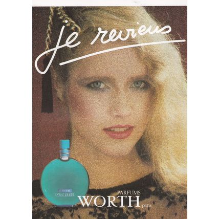 1981 JE REVIENS WORTH PERFUME MAGAZINE ADVERT