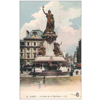 75 - Paris - statue de la république