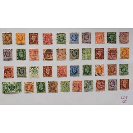BRITISH STAMPS - VARIOUS DENOMINATIONS. LOT 127. (see description)