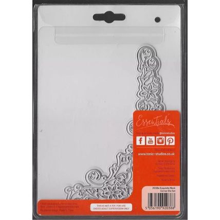 Tonic Studios. Exquisite Nook Corner Die Set. Die Cutting Cardmaking Crafts