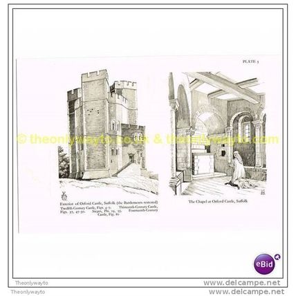 ORFORD CASTLE, SUFFOLK, BOOK ILLUSTRATION, c1939