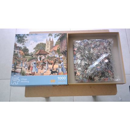 VILLAGE WEDDING by Steve Crisp Jigsaw Puzzle (1000 Piece) Corner Piece (2019)