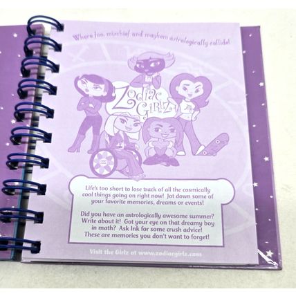 2003 Magic Fortune Journal Notebook Zodiac Girlz Vintage HTF