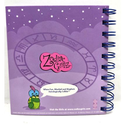 2003 Magic Fortune Journal Notebook Zodiac Girlz Vintage HTF