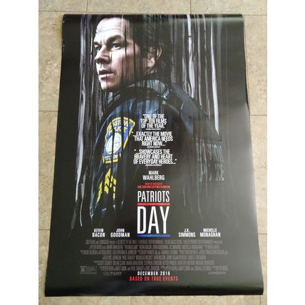 Patriots Day - Movie Poster with Mark Wahlberg as Tommy Saunders
