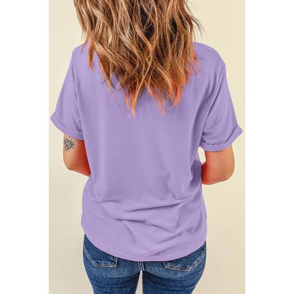 Wisteria Boo Checkered Bow Ghost Halloween Graphic Tee