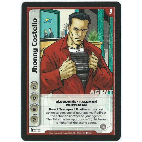 Spycraft CCG Operation Nightfall - 36/349 - Jhonny Costello