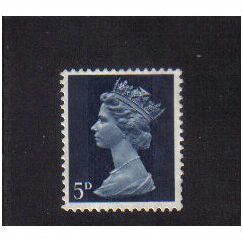 1967 GB Q.E.11 5D ROYAL BLUE mnh SG735