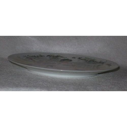 D'Arceau-Limoges France Les Femmes Du Siegle Scarlet Plate