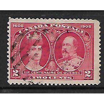 CANADA 1908 SG 190 2c CARMINE KING EDWARD VII FINE USED