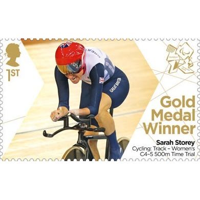 GB 2012 Paralympic Gold Cycling Sarah Storey Unmounted Mint MNH SG 3379 stamp