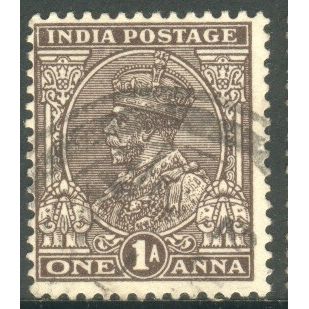 India 1932 - SG 234 - KGV 1a brown - used 6