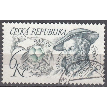 Ceska Republika 1994 Michel 33 O Cote (2009) 0.50 € Georgius Agricola