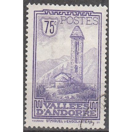 Andorre Français 1932 Michel 37 O Cote (2008) 10.00 € Chapelle de Saint-Miguel