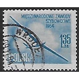 Mi 854 a A: 1 Z. 35 pale blue International Gliding Competition: Glider in Cloud