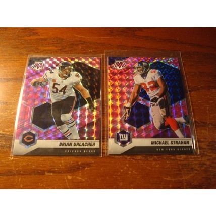 2021 Panini Mosaic, 10-Cards, Pink Reactive Prizms, AKERS/STRAHAN ++