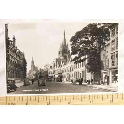 1940/50s postcard Oxford High Street