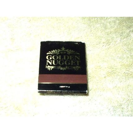 GOLDEN NUGGET CASINO HOTEL MATCHBOOK UNSTRUCK DOWNTOWN LAS VEGAS NEVADA