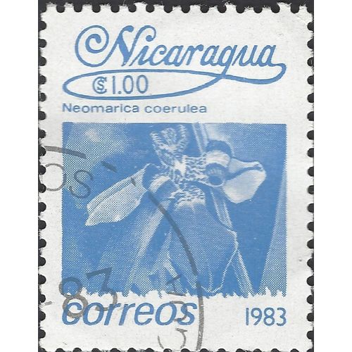 NICARAGUA, FLOWER, Walking Iris, blue 1983, $1