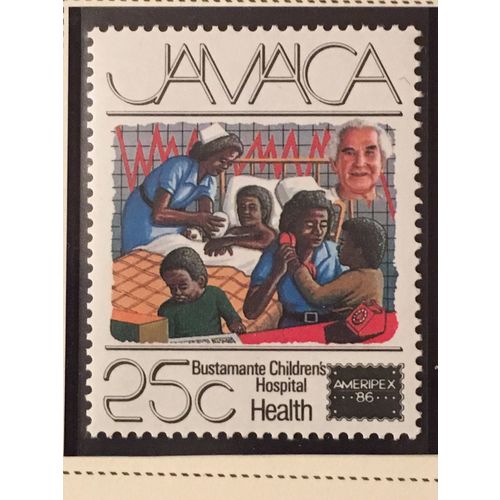 Jamaica QEII 1986 Ameripex 25c Health Unmounted Mint NHM SG 651 Sc 625 stamp