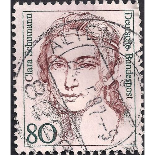 GERMANY, WOMEN, Clara Schumann (1819-1896), violet 1986, 80pf