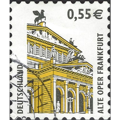 GERMANY, Old Opera, Frankfurt, black 2002, 0.55€, #6