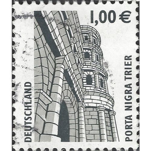 GERMANY, Porta Nigra, Trier, black 2002, 1.00€, #3