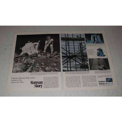1965 Employers Mutuals of Wausau Ad - Road to Moon