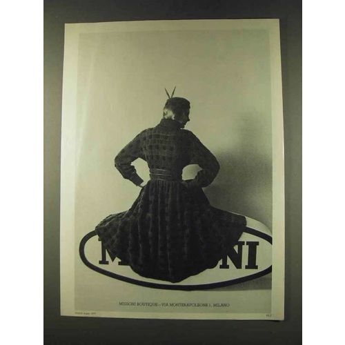 1979 Missoni Boutique Fashion Ad