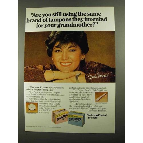 1981 Playtex Tampons Ad - Brenda Vaccaro - Your Grandmother