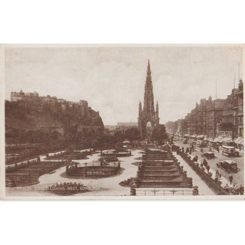 GB circa 1910 Edinburgh Princes St looking West see others