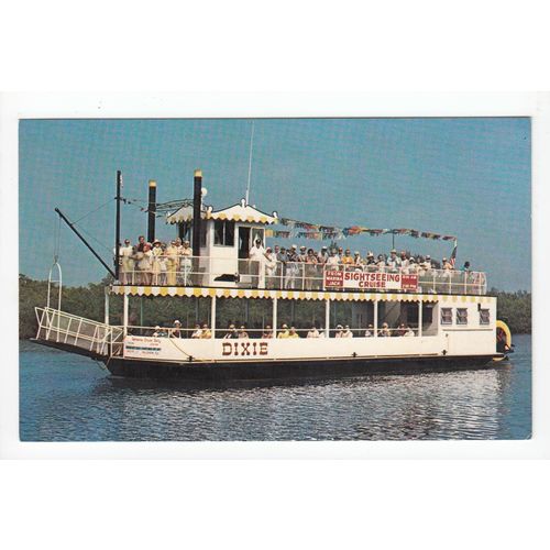 Dixie Sightseeing Boat Sarasota Florida USA Postcard 380213