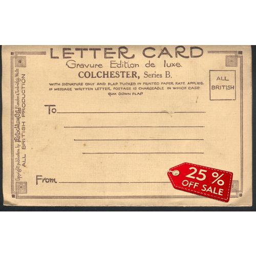 Letter Card c1940 - Photochrom Ltd x 6 images of Colchester, Essex