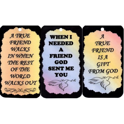 3 Friendship Signs Sayings Plaque Gift Inspirational Christian Funny Love #4