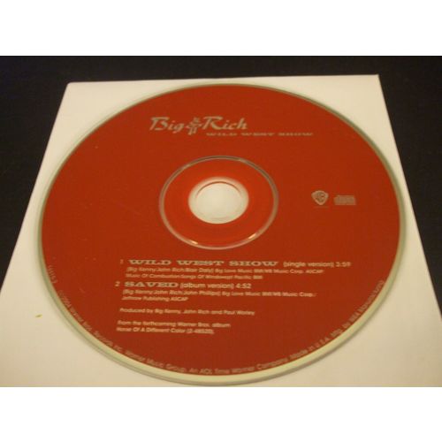 Wild West Show [Single] by Big & Rich (CD, Feb-2004, Warner Bros.) - Disc Only!!