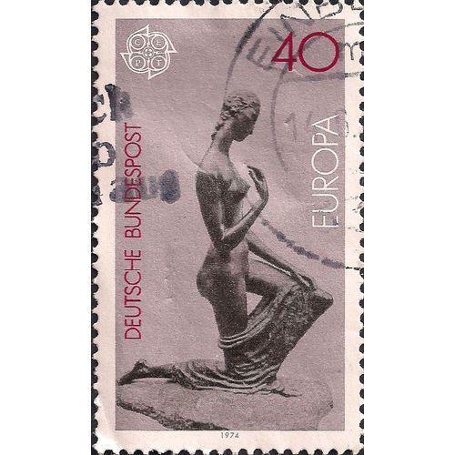 GERMANY, Europa CEPT: Statuette, grey-violet 1974, 40 Pf
