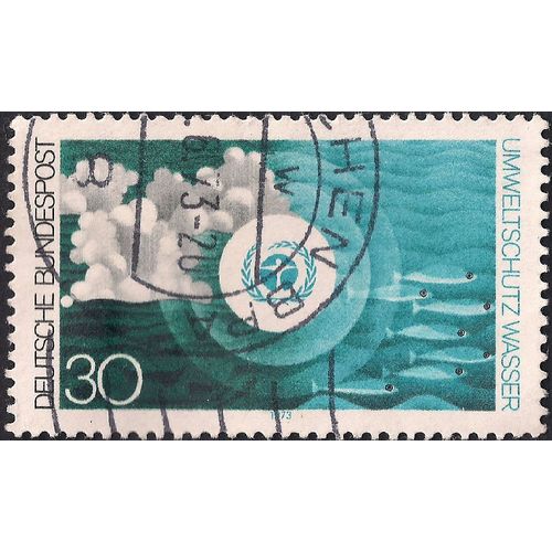 GERMANY, Water and Environment, blue 1973, 30 Pfennig